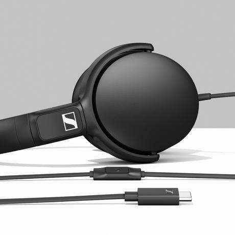 Sennheiser HD 400U Type C Wired Headphone, Black-1