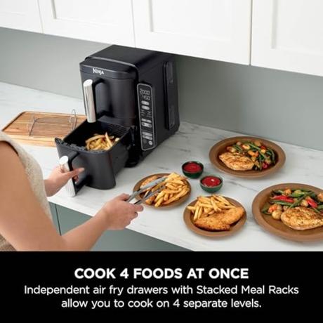 Ninja Double Stack 7.6 L Air Fryer, Black, SL300IN-5