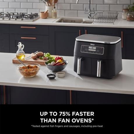 Ninja Food Dual Zone 7.6 L Air Fryer, Black, AF300IN-5