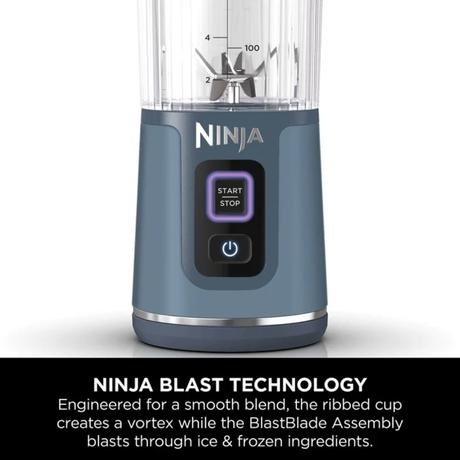 Ninja Blast Portable Cordless Blender, White, BC151INWH-2