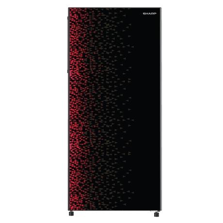 Sharp 193 litres 4 Star Glass Door Direct Cool Single Door Refrigerator, Cherry Moon, SJ-G19ST-MR-0