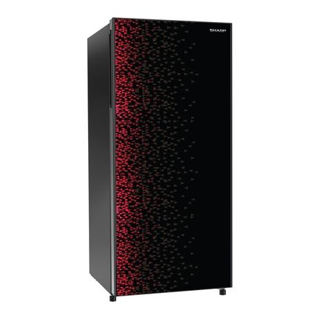 Sharp 193 litres 4 Star Glass Door Direct Cool Single Door Refrigerator, Cherry Moon, SJ-G19ST-MR-10