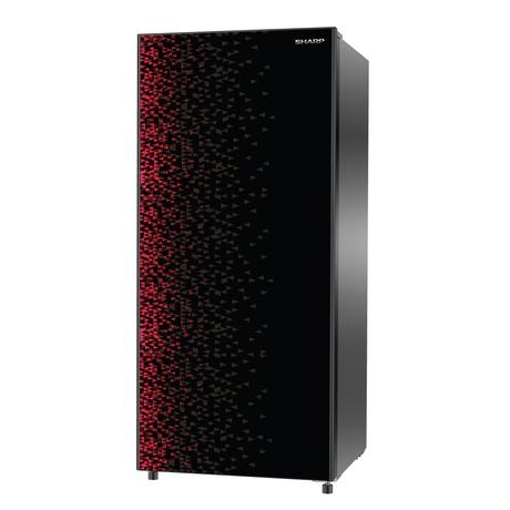 Sharp 193 litres 4 Star Glass Door Direct Cool Single Door Refrigerator, Cherry Moon, SJ-G19ST-MR-9