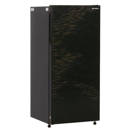 Sharp 193 L 4 Star Glass Door Direct Cool Single Door Refrigerator, Midnight Black, SJ-G19ST-BK-2