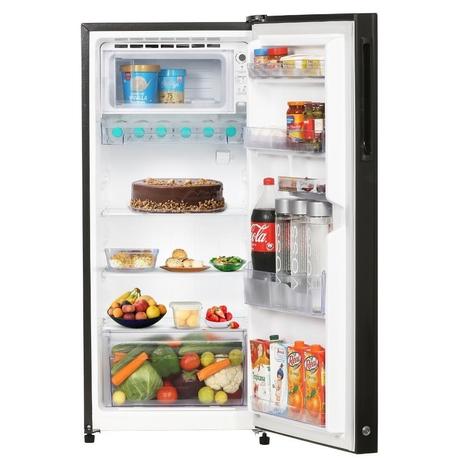 Sharp 193 L 4 Star Glass Door Direct Cool Single Door Refrigerator, Midnight Black, SJ-G19ST-BK-3