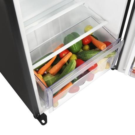 Sharp 193 L 4 Star Glass Door Direct Cool Single Door Refrigerator, Midnight Black, SJ-G19ST-BK-9