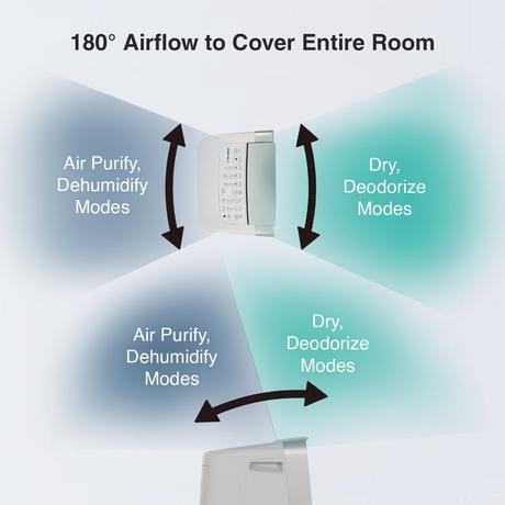 Sharp Air Purifier with Dehumidifier, DW-J27FM-S-4