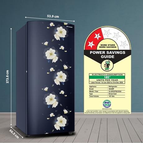 Buy Sharp 187 L 2 Star Direct Cool Single Door Refrigerator