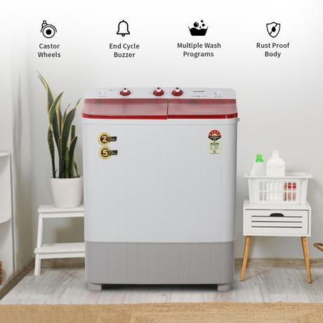 Buy Sharp PureWave 7 Kg Top Load Semi-Automatic Washing Machine
