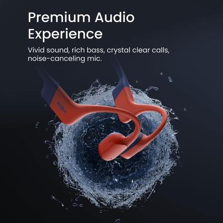 SHOKZ Bluetooth Headphone Open Swim Pro, Red-3