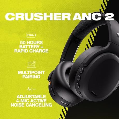 Buy Skullcandy Crusher ANC 2 Over-Ear Noise Cancelling Wireless