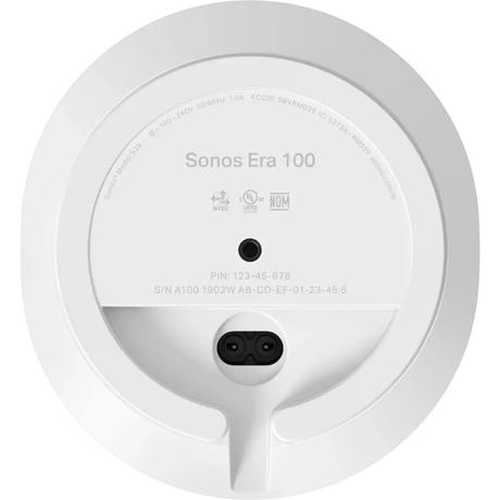 SONOS Era 100 Bluetooth and Wi-Fi Speaker, White-3