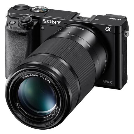 Sony Alpha ILCE 6000Y 24.3 MP Mirrorless Digital SLR Camera with 16-50 mm and 55-210 mm Zoom Lenses (APS-C Sensor, Fast Auto Focus, Eye AF) - Black-0