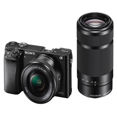 Sony Alpha ILCE 6000Y 24.3 MP Mirrorless Digital SLR Camera with 16-50 mm and 55-210 mm Zoom Lenses (APS-C Sensor, Fast Auto Focus, Eye AF) - Black-3