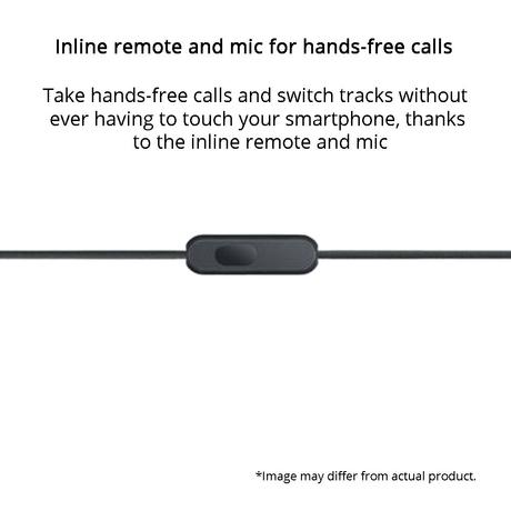 Sony MDR-EX155AP Wired Earphone with Inline Remote and Mic for Hands-free Calls, Black-1