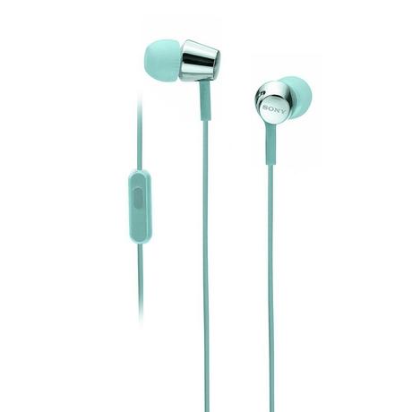 Sony MDR-EX155AP Wired Earphone with Inline Remote and Mic for Hands-free Calls, Light Blue-2