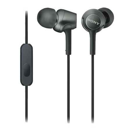 Sony MDR-EX255AP Wired Earphone with Inline Remote and Mic for Hands-free Calls, Black-0