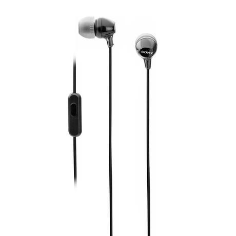 Sony MDR-EX14AP Wired Earphone with Mic, Secure-fitting silicone earbuds with 1 Year warranty(Black)-0