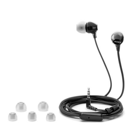 Sony MDR-EX14AP Wired Earphone with Mic, Secure-fitting silicone earbuds with 1 Year warranty(Black)-2