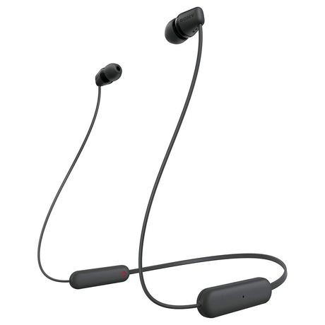 Sony WI-C100 Wirless Neckband Earphone with Up to 25 Hours of Battery Life, hands-free calling, IPX4 rating with Splash and Sweat-Proof, Voice assistant compatible, Black-0