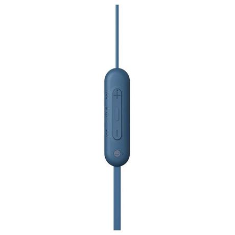 Sony WI-C100 Wirless Neckband Earphone with Up to 25 Hours of Battery Life, hands-free calling, IPX4 rating with Splash and Sweat-Proof, Voice assistant compatible, Blue-1