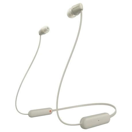 Sony WI-C100 Wirless Neckband Earphone with Up to 25 Hours of Battery Life, Taupe-0