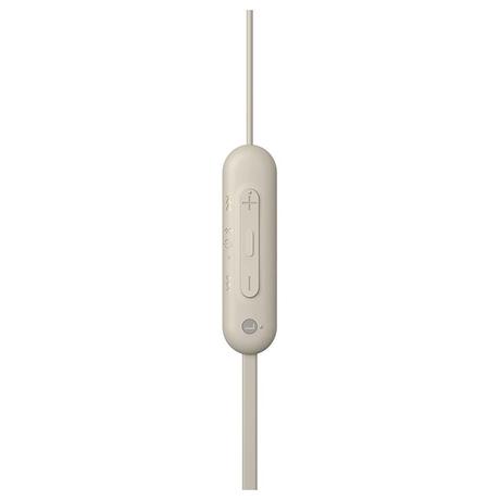 Sony WI-C100 Wirless Neckband Earphone with Up to 25 Hours of Battery Life, Taupe-1