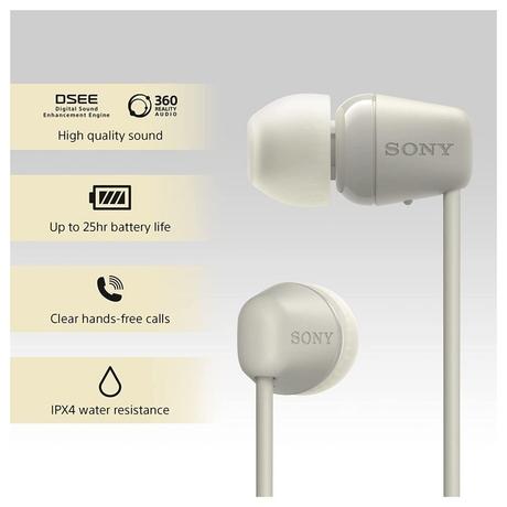 Sony WI-C100 Wirless Neckband Earphone with Up to 25 Hours of Battery Life, Taupe-6