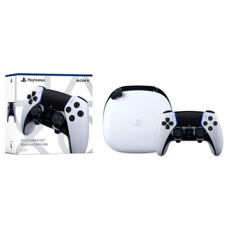 Sony PS5 DualSense Edge Wireless Controller with Changeable Stick Cap, White-5