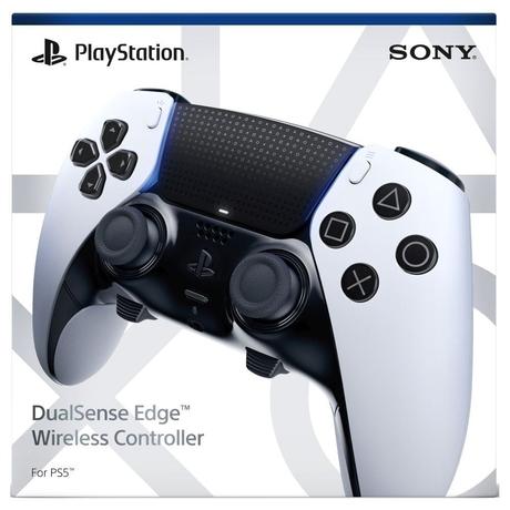 Sony PS5 DualSense Edge Wireless Controller with Changeable Stick Cap, White-7