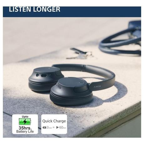 Sony WH-CH720N Over-the-Ear Bluetooth Headphone with Active Noise Cancellation, Upto 35 hrs of playtime, Quick Charging, Bluetooth v5.2, Google, Alexa Voice Assistant, Blue-5