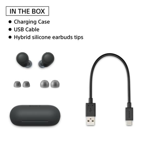 SONY WF-C700N Lightest TWS ANC 20 Hr battery, In-Ear, 10 Min Quick Charge, Multi-Point Bluetooth Headset (Black, True Wireless)-10