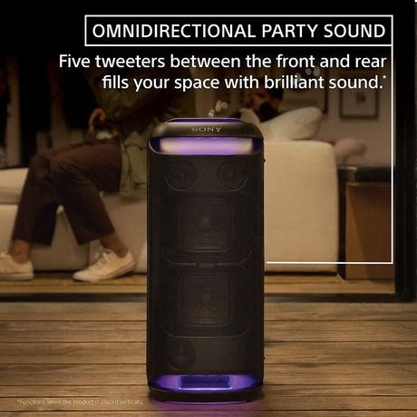 Sony SRS-XV800 X-Series Wireless Portable Bluetooth Karaoke Party Speaker IPX4 Splash-Proof with 25 Hrs Battery,TV Sound Booster,Built-in Handle & Wheels, Omnidirectional Sound and Ambient Lights -New-1