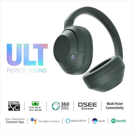 Sony ULT WEAR Headphones WH-ULT900N With Massive Bass, Noise Cancelling, 30 Hrs Battery, 10 Min Charge=5 Hrs Playback, 360 Reality Audio, Wind Noise Reduction, Multipoint Connect, Quick Access, Fast Pair - Black-10