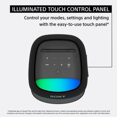 Sony SRS-XV500 X-Series Wireless Portable Bluetooth Party Speaker (IPX4 Splash-Proof with 25 Hrs Battery, Guitar / Karaoke Input, Quick Charge, Built-in Carrying Handle and Ambient Lights)-3