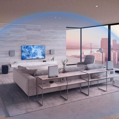 Sony Bravia Theatre Quad (HT-A9M2) Premium Home Theatre System with 360 SSM, All Wireless Multi Dimensional Surround Sound (IMAX,Dolby Atmos/DTSx,360 RA,Voice Zoom3, Alexa & Google, 8K/4K HDR),Grey-7
