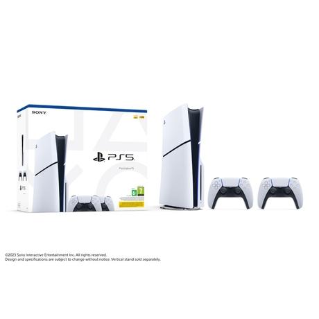 Sony PS5 Slim Console with 2 DualSense Controllers-0