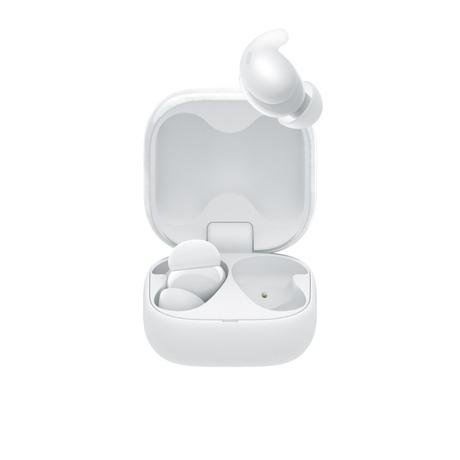 Sony LinkBuds Fit WF-LS910N Active Noise Cancelling Wireless Bluetooth Earbuds, Comfortable Fit with new supporters, High Call Quality with AI, Touchless Operation, White-0