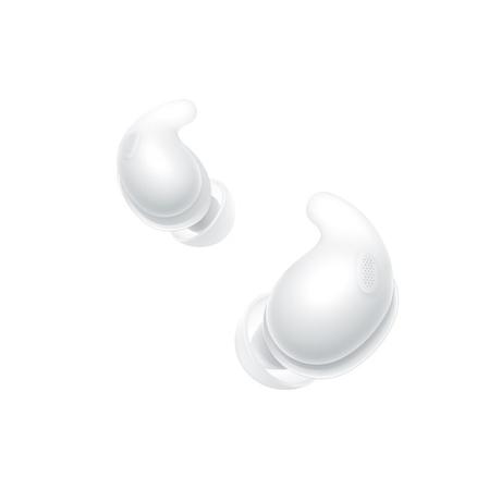 Sony LinkBuds Fit WF-LS910N Active Noise Cancelling Wireless Bluetooth Earbuds, Comfortable Fit with new supporters, High Call Quality with AI, Touchless Operation, White-2