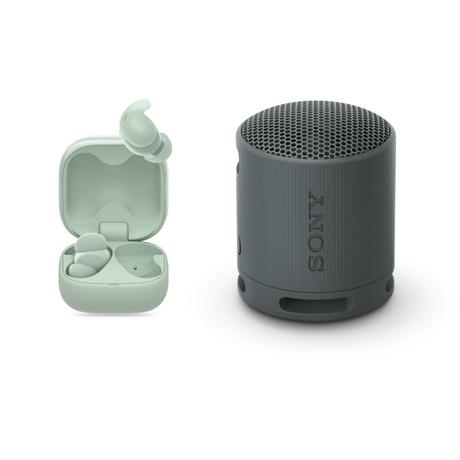 Sony LinkBuds Fit WF-LS910N Active Noise Cancelling Wireless Bluetooth Earbuds, Comfortable Fit with new supporters, High Call Quality with AI, Touchless Operation, Green-3