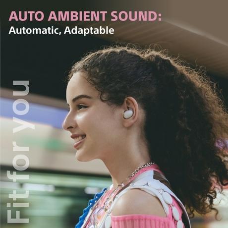 Sony LinkBuds Fit WF-LS910N Active Noise Cancelling Wireless Bluetooth Earbuds, Comfortable Fit with new supporters, High Call Quality with AI, Touchless Operation, Green-6
