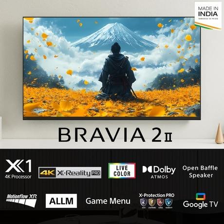 Sony 126 cm (50 inch) BRAVIA 2 II 4K Ultra HD Smart LED Google TV, K-50S22BM2 (Black)-1