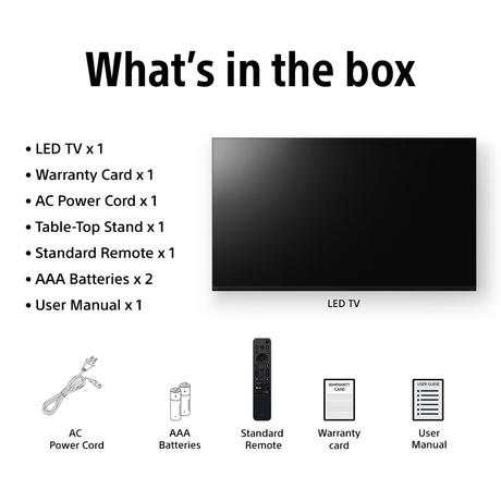 Sony 189 cm (75 inches) BRAVIA 2 4K Ultra HD Smart LED Google TV, K-75S25M2, Black-4