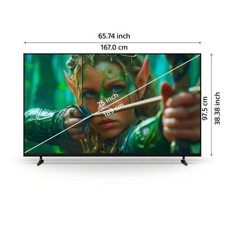 Sony 189 cm (75 inches) BRAVIA 2 4K Ultra HD Smart LED Google TV, K-75S25M2, Black-5
