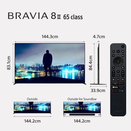 Sony 164 cm (65 inch) BRAVIA 8 II 4K Ultra HD AI Technology Smart OLED Google TV, K-65XR80M2 (Black)-4