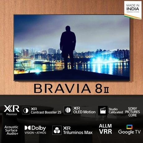 Sony 139 cm (55 inch) BRAVIA 8 II 4K Ultra HD AI Technology Smart OLED Google TV, K-55XR80M2 (Black)-1