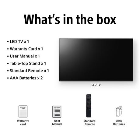 Sony 189 cm (75 inch) BRAVIA 5 4K Ultra HD AI Technology Smart Mini LED Google TV, K-75XR55A (Black)-4