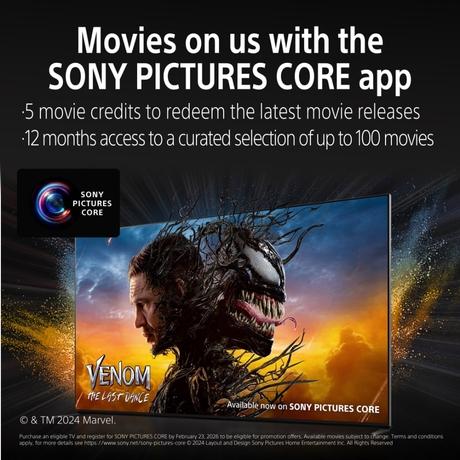 Sony 164 cm (65 inches), BRAVIA 5 4K Ultra HD AI Technology Smart Mini LED Google TV, Black, K-65XR55A-15