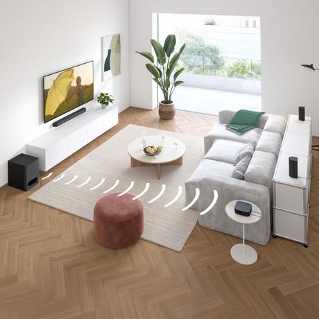Sony Bravia Theatre System 6(HT-S60) Real 5.1ch 1000W,Dolby Atmos/DTS:X Soundbar Home Theatre with Powerful subwoofer & Wireless Rear Speakers,Voice Zoom3, BCA App, Bluetooth,HDMI eARC-12