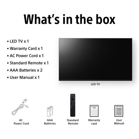 Sony 139 cm (55 inches), BRAVIA 2 4K Ultra HD Smart LED Google TV, Black, K-55S25BM2-19